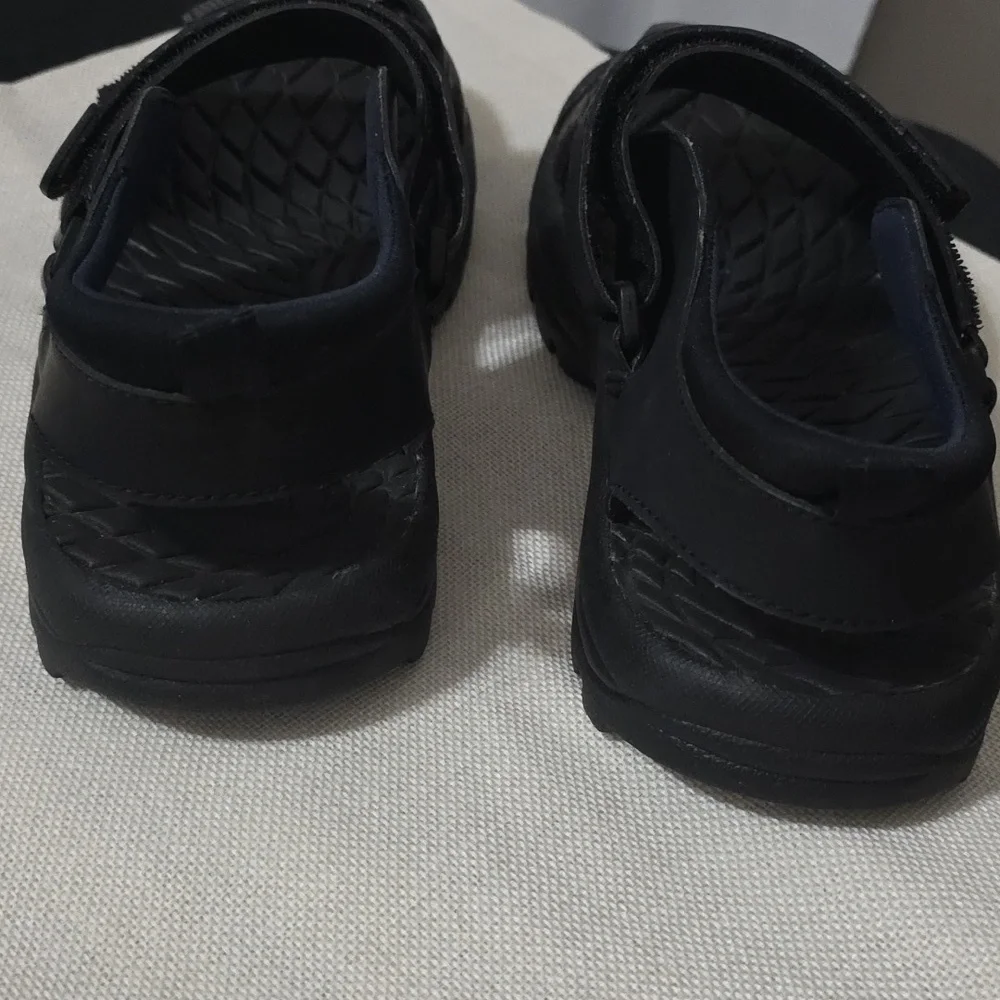 Nunn Bush Men's Black Outdoor Sandals Shoes Hook & Loop Straps Sz‎ 10 EUC